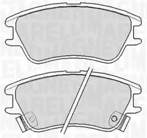363916060655 MAGNETI MARELLI Комплект тормозных колодок, дисковый тормоз