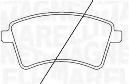 363916060662 MAGNETI MARELLI Комплект тормозных колодок, дисковый тормоз