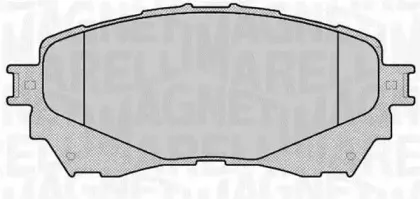 363916060677 MAGNETI MARELLI Комплект тормозных колодок, дисковый тормоз