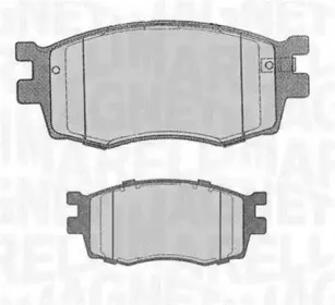 363916060698 MAGNETI MARELLI Комплект тормозных колодок, дисковый тормоз