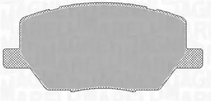 363916060793 MAGNETI MARELLI Комплект тормозных колодок, дисковый тормоз