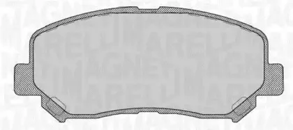 363916060804 MAGNETI MARELLI Комплект тормозных колодок, дисковый тормоз