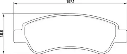 363710201655 MAGNETI MARELLI Комплект тормозных колодок, дисковый тормоз