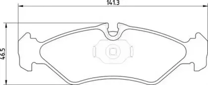 363710201826 MAGNETI MARELLI Комплект тормозных колодок, дисковый тормоз