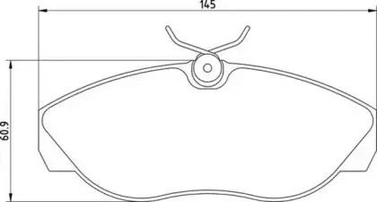 363710205078 MAGNETI MARELLI Комплект тормозных колодок, дисковый тормоз