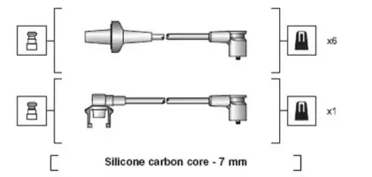 941318111001 MAGNETI MARELLI Комплект проводов зажигания