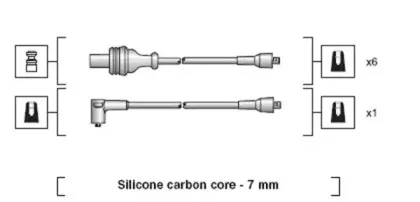 941318111011 MAGNETI MARELLI Комплект проводов зажигания