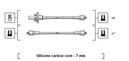 941318111013 MAGNETI MARELLI Комплект проводов зажигания