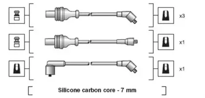 941318111016 MAGNETI MARELLI Комплект проводов зажигания