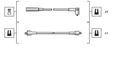 941318111030 MAGNETI MARELLI Комплект проводов зажигания