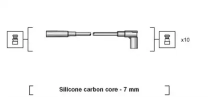941318111060 MAGNETI MARELLI Комплект проводов зажигания