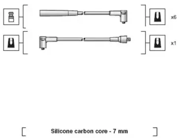 941318111061 MAGNETI MARELLI Комплект проводов зажигания