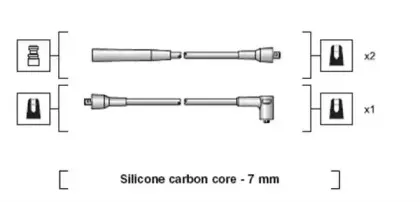 941318111063 MAGNETI MARELLI Комплект проводов зажигания