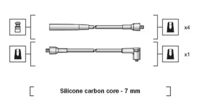 941318111073 MAGNETI MARELLI Комплект проводов зажигания