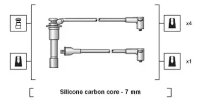941318111079 MAGNETI MARELLI Комплект проводов зажигания
