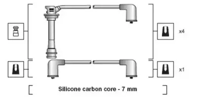 941318111094 MAGNETI MARELLI Комплект проводов зажигания
