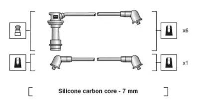 941318111095 MAGNETI MARELLI Комплект проводов зажигания