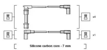 941318111106 MAGNETI MARELLI Комплект проводов зажигания