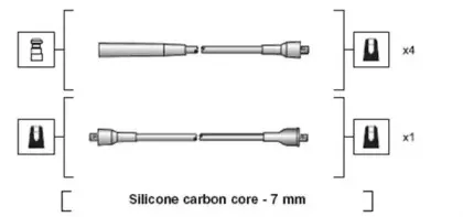 941318111114 MAGNETI MARELLI Комплект проводов зажигания