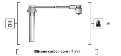 941318111133 MAGNETI MARELLI Комплект проводов зажигания