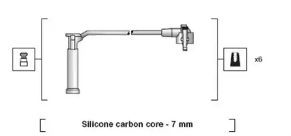 941318111144 MAGNETI MARELLI Комплект проводов зажигания