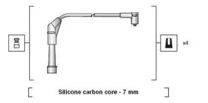 941318111147 MAGNETI MARELLI Комплект проводов зажигания