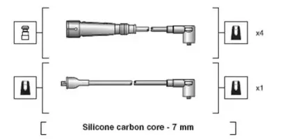 941318111155 MAGNETI MARELLI Комплект проводов зажигания