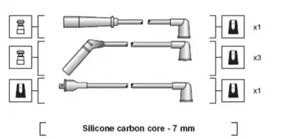 941318111166 MAGNETI MARELLI Комплект проводов зажигания