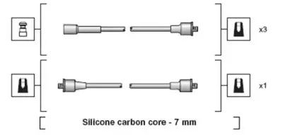 941318111169 MAGNETI MARELLI Комплект проводов зажигания