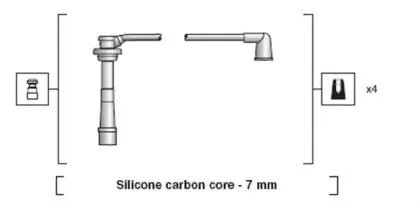 941318111194 MAGNETI MARELLI Комплект проводов зажигания