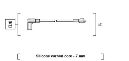 941318111199 MAGNETI MARELLI Комплект проводов зажигания