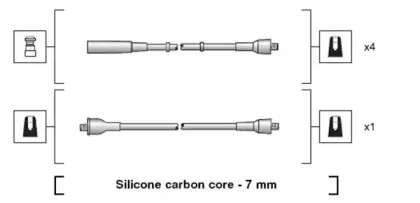 941318111206 MAGNETI MARELLI Комплект проводов зажигания