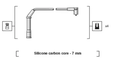 941318111219 MAGNETI MARELLI Комплект проводов зажигания
