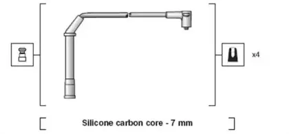 941318111220 MAGNETI MARELLI Комплект проводов зажигания