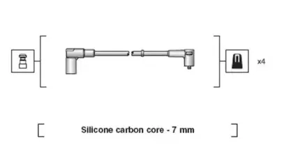 941318111222 MAGNETI MARELLI Комплект проводов зажигания