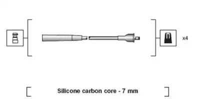 941318111227 MAGNETI MARELLI Комплект проводов зажигания