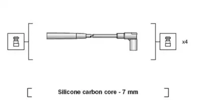 941318111236 MAGNETI MARELLI Комплект проводов зажигания