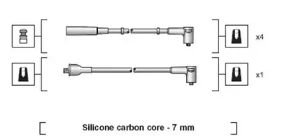 941318111237 MAGNETI MARELLI Комплект проводов зажигания