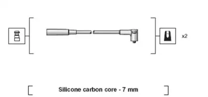 941318111243 MAGNETI MARELLI Комплект проводов зажигания
