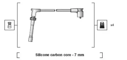 941318111244 MAGNETI MARELLI Комплект проводов зажигания