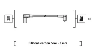 941318111255 MAGNETI MARELLI Комплект проводов зажигания