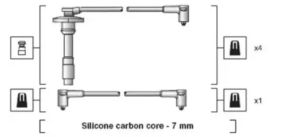 941318111264 MAGNETI MARELLI Комплект проводов зажигания