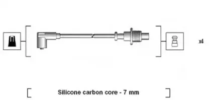 941085150567 MAGNETI MARELLI Комплект проводов зажигания