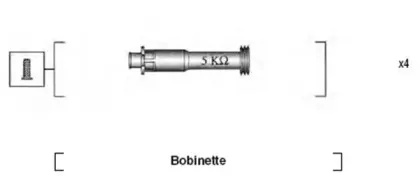 941095930631 MAGNETI MARELLI Комплект проводов зажигания