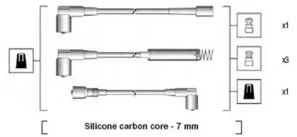 941125140668 MAGNETI MARELLI Комплект проводов зажигания