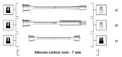 941125260678 MAGNETI MARELLI Комплект проводов зажигания
