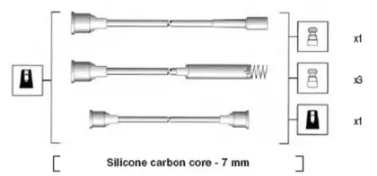 941125350685 MAGNETI MARELLI Комплект проводов зажигания