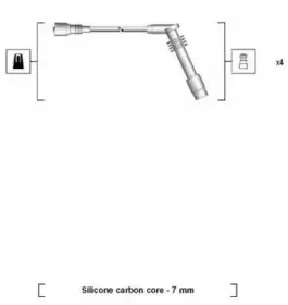 941125400690 MAGNETI MARELLI Комплект проводов зажигания