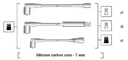 941125440692 MAGNETI MARELLI Комплект проводов зажигания