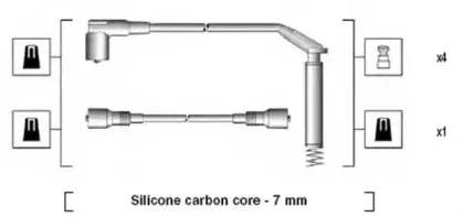 941125450693 MAGNETI MARELLI Комплект проводов зажигания